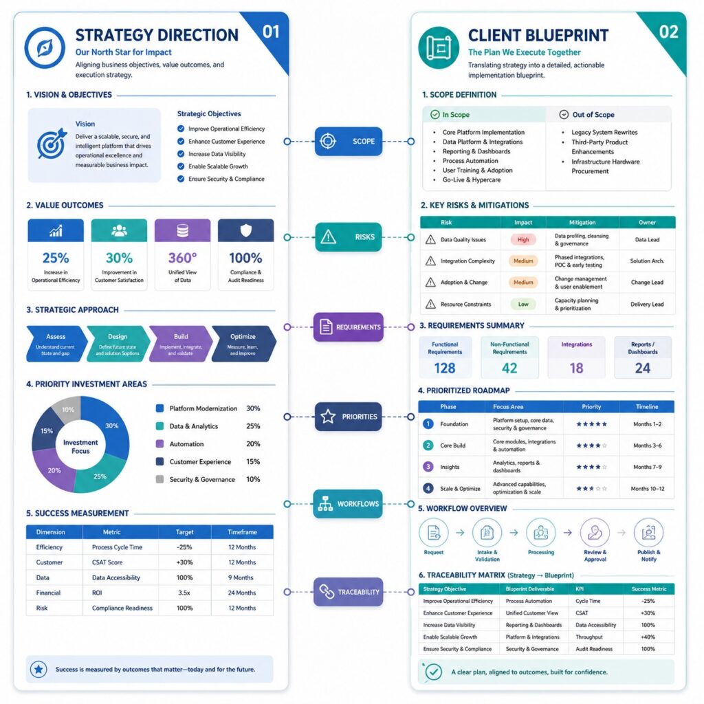 consulting deliverables, AI planning for consultants, client discovery, execution artifacts, strategy artifacts, consulting workflow, BuildFlowIQ for agencies